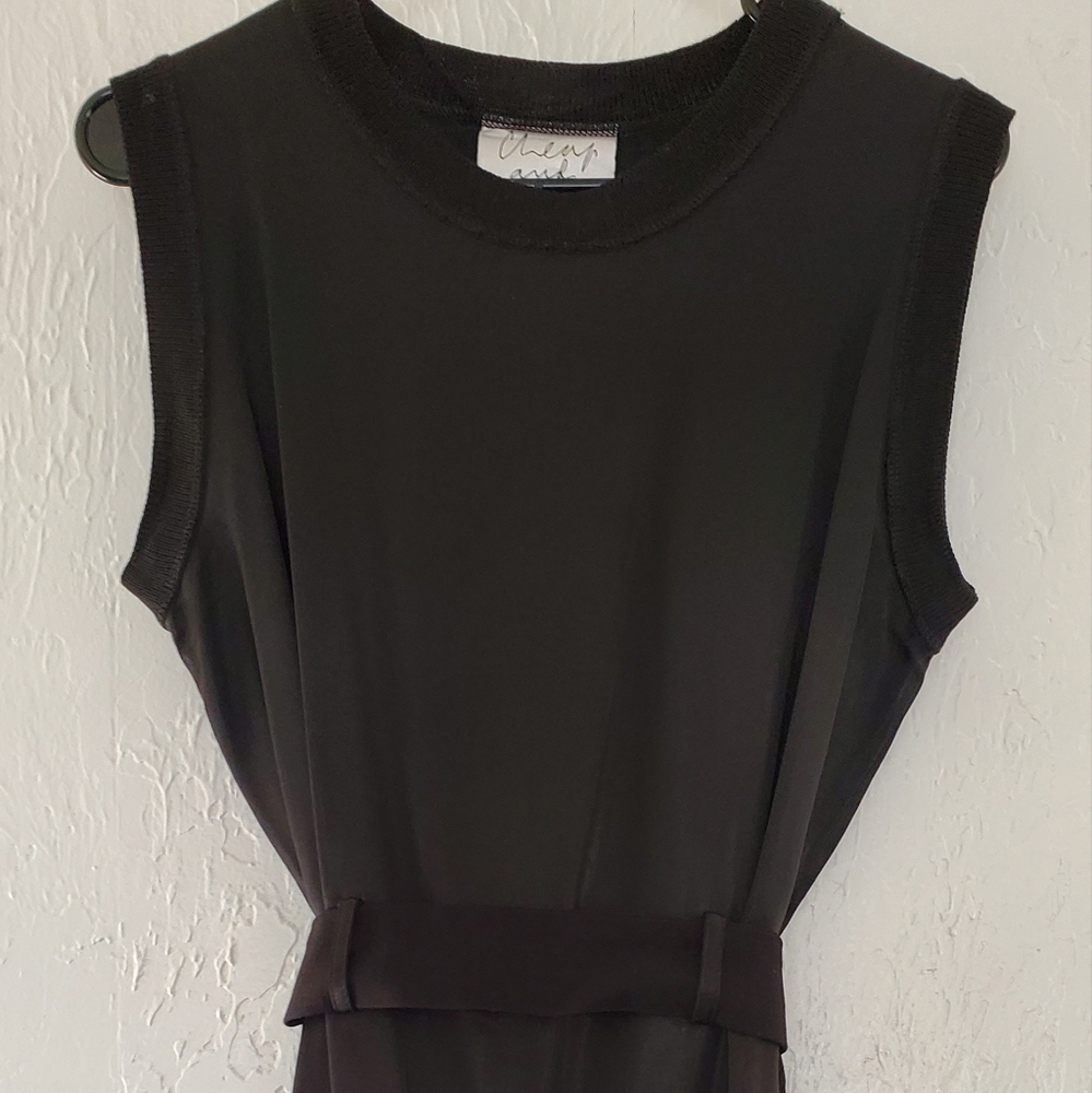 MOSCHINO CHEAP AND CHIC Casual Black Dress & Long Jacket